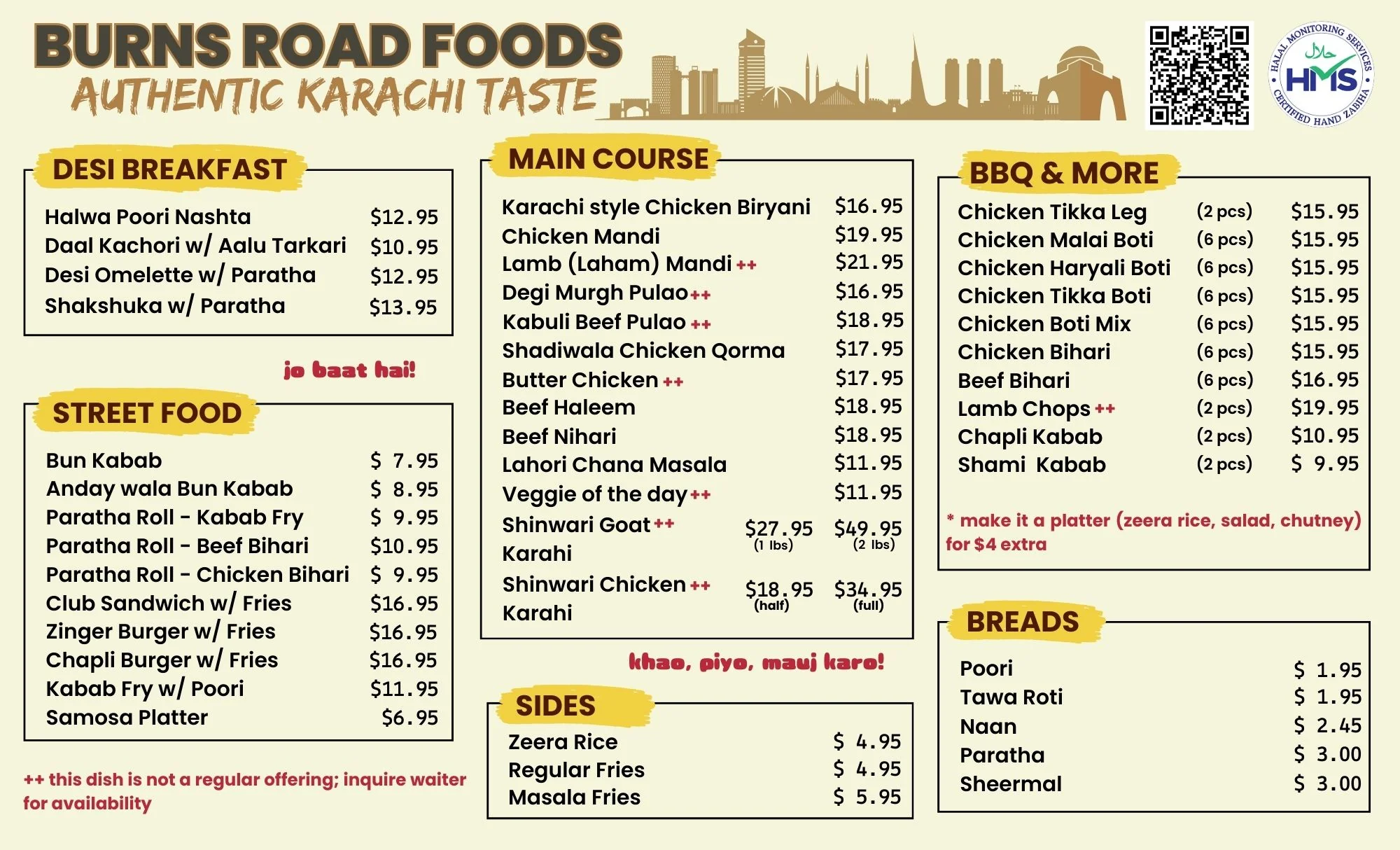 Burns Road Foods - Halal Pakistani Restaurant