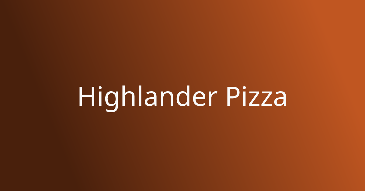 Highlander Pizza